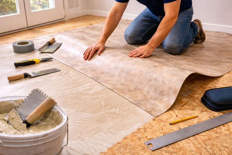 Sheet Vinyl Installation in Manassas, VA